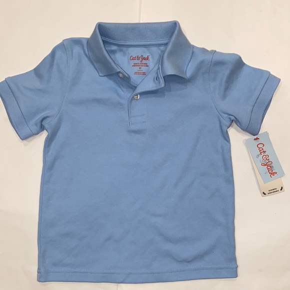 Cat & Jack Shirts & Tops Nwt Cat Jack Polo Collared Short Sleeve
